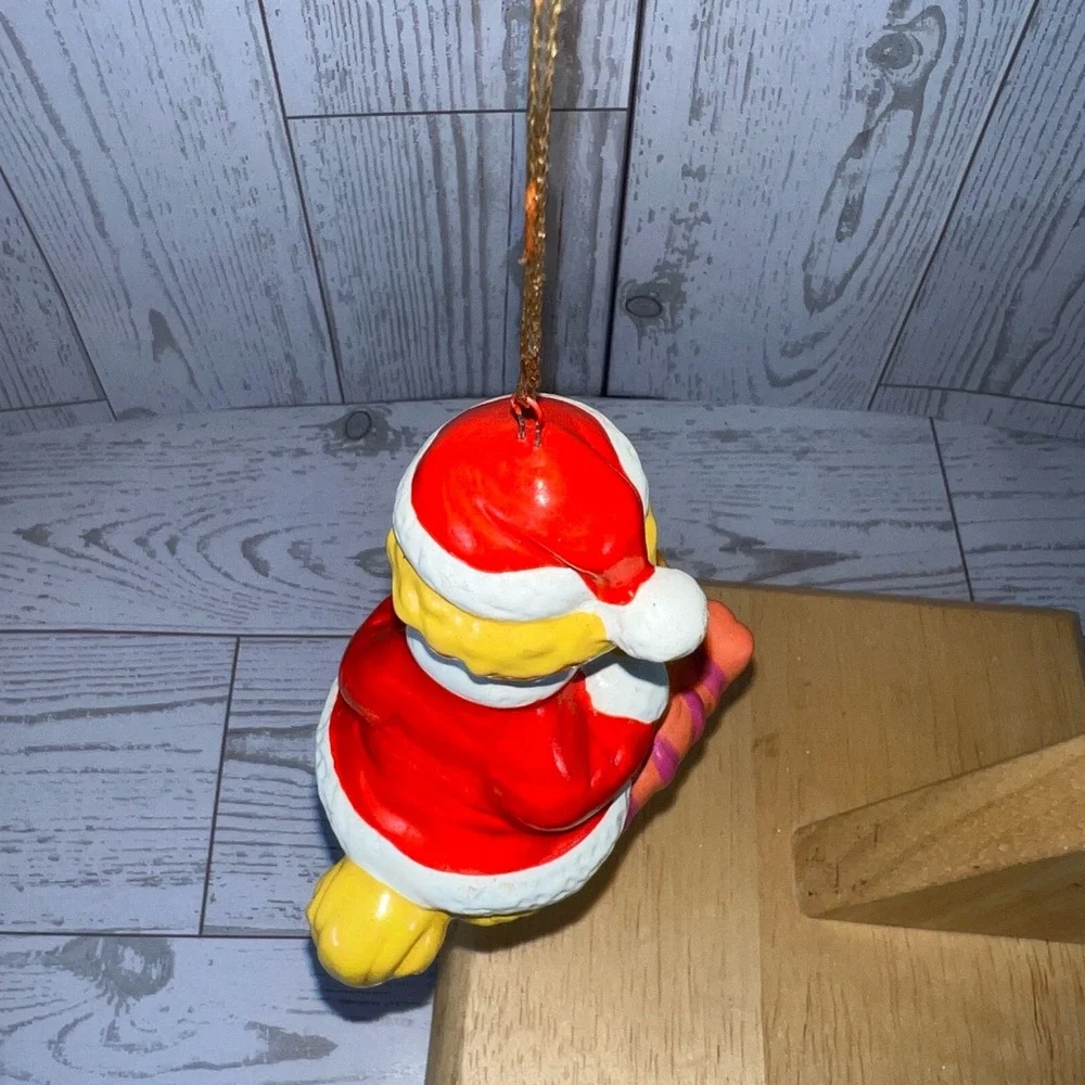 Applause Ornament Big Bird Christmas Red Santa Hat Colorful Holiday Whimsical - Picture 5 of 7